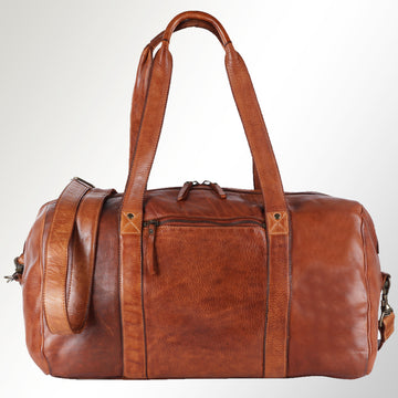 Spaghetti Western Swc413Tan Duffel Vintage Handmade Drum Dyed Genuine European Cowhide Leather Women Bag Western Handbag Purse